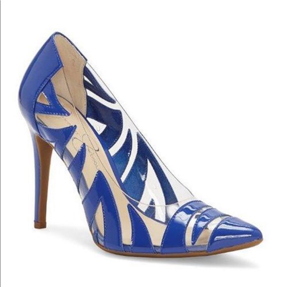jessica simpson blue pumps